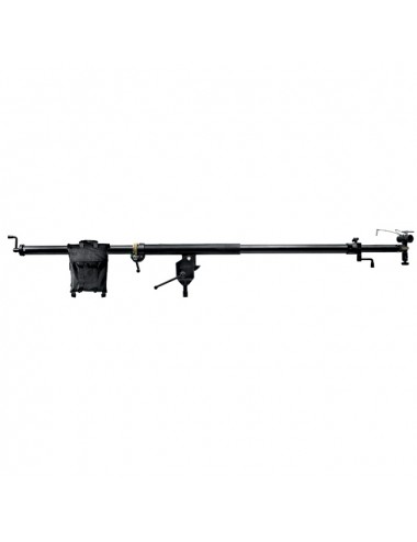 Mega Boom Black, Telescopic with remote pan, tilt and rotate Manfrotto - 
Reaches 3.6m, our largest boom ever!
Geared crank hand