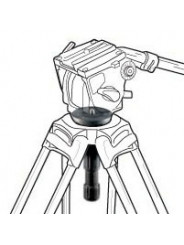 Halbkugel 75mm mit Knopf Manfrotto - 75mm Halbkugel Nivellierer mit 3/8'' Schraube für 75mm Schalenstative 5