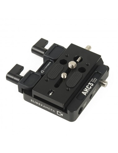 AKC-3 quick release system adapter with sliding plate AK-101 Slidekamera - Size: 90mm x 50mm x 11mmColor: blackWeight: 0,1kgMate