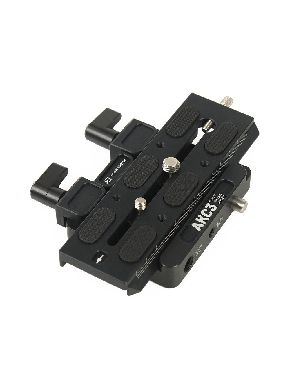 AKC-3 quick release system adapter with long sliding plate AK-101LG Slidekamera - Size: 140mm x 50mm x 25mmColor: blackWeight: 0