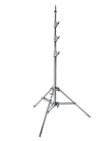 Baby Stand 30 Silver 300cm/118in Steel Triple Riser Avenger - 
Belastbarkeit: 10 kg/22 lbs, Maximale Höhe: 300