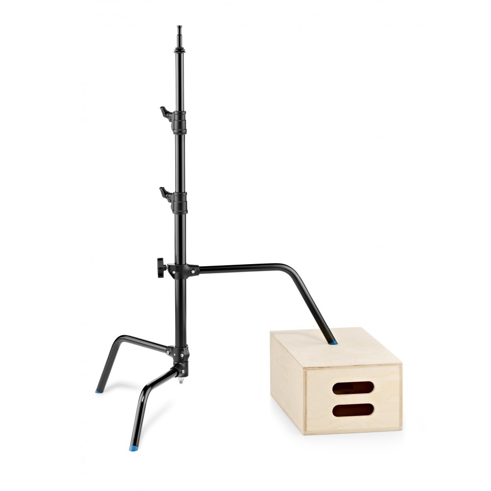C-Ständer Schiebebein Blk 20'' 180cm/69in Basis & Säule Avenger - 
20'' kurzer Lazy-Leg/Levelling Leg C-Ständer aus schwarzem
