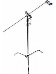 C-Stand Turtle Base 40'' 300cm/9.8' mit Griffkopf, Arm Avenger - 40'' Turtle Base C-Stand Kit, mit C-Stand aus verchromtem Stahl