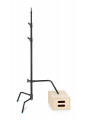 C-Ständer Schiebebein 40'' Blk 3.3m/10.8' Avenger - 
40'' Lazy-Leg/Levelling Leg C-Ständer aus schwarzem Chromstahl.
Rocky
