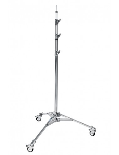 Baby Rollständer High Low Base 4.3m/14.1' CS & Alu Avenger - 
Baby-Rollständer mit niedrigem Fuß und gebremsten Rädern
Stahlsäul