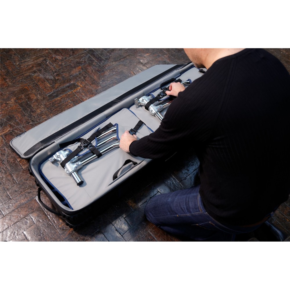 Dreifach-C-Rollenkoffer für abnehmbare C-Ständer und Zubehör Avenger - 
Für den Transport von bis zu drei