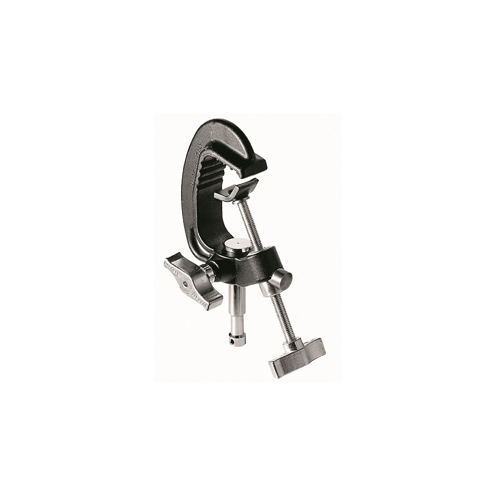 Baby-Schnellspannklammer mit 16 mm Stift Avenger - 
Tragfähigkeit: 50kg
Rohrgröße 20-52mm
Aluminium-Konstruktion
Enthält