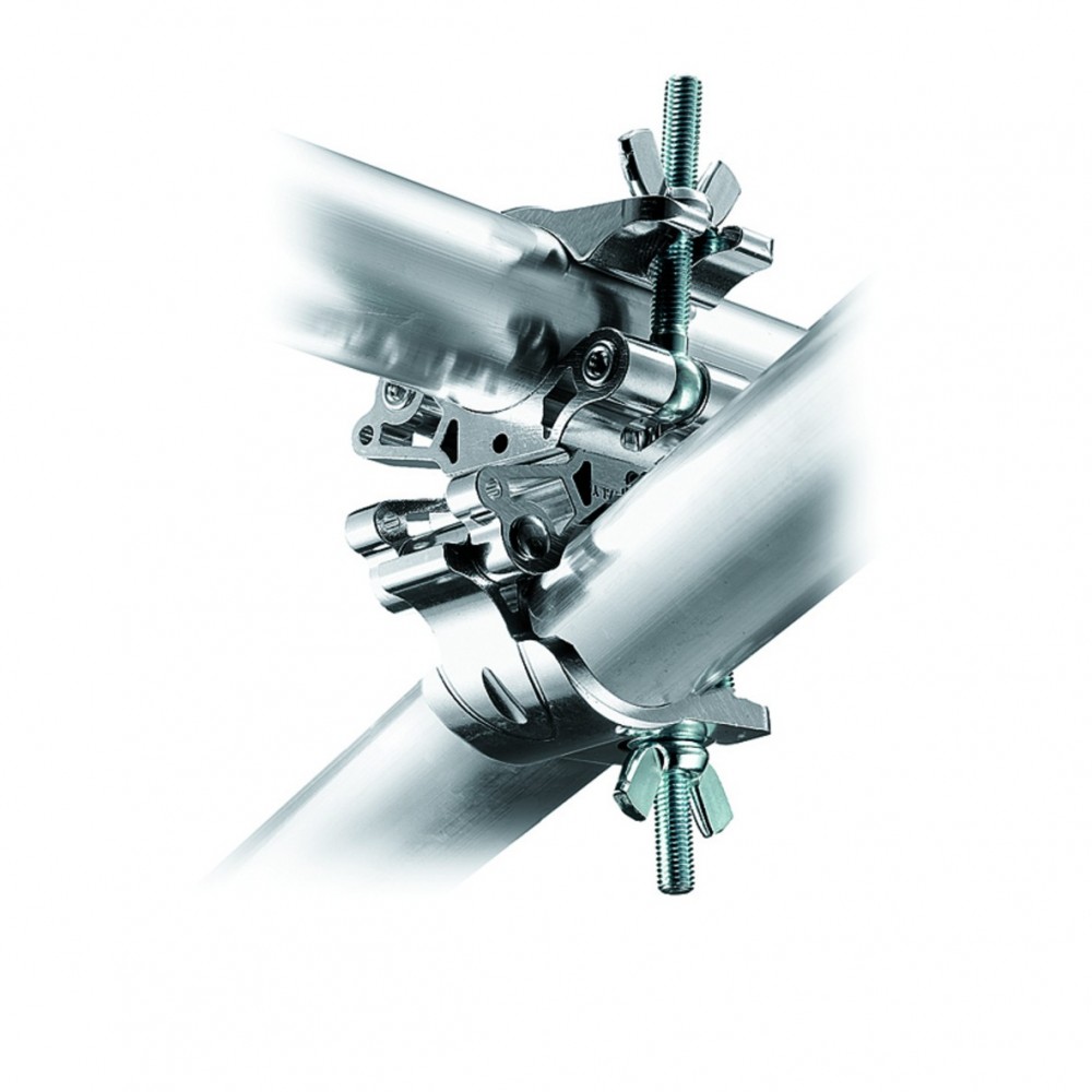 Ösenkupplung MP mit Baby-Empfänger, 42-52mm/1.65-2.04inØ Avenger - 
Verbundene Zwillings-MP-Kupplungen, frei schwenkbar in