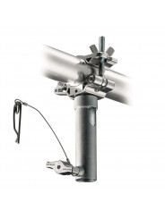 Ösenkupplungsklemme LP mit Jr. Empfänger, 48-52mm Ø Avenger - 
Hergestellt aus Aluminium in silberner Ausführung
Die Backen