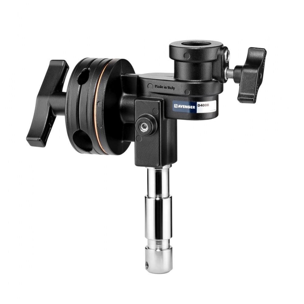 Jumbo Grip Head 4,5 Zoll, Schwarz mit Jr. Gestüt & Empfänger Avenger - Schwarzer 4,5-Zoll-Griffkopf mit Junior-Pin und Empfänger