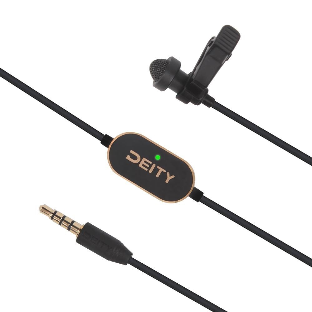 V.Lav Omni-Directional Lavalier Microphone with 5 m cable Deity Microphones - 
Smart Adapting 3.5mm Jack
5 meter long cable
Comp