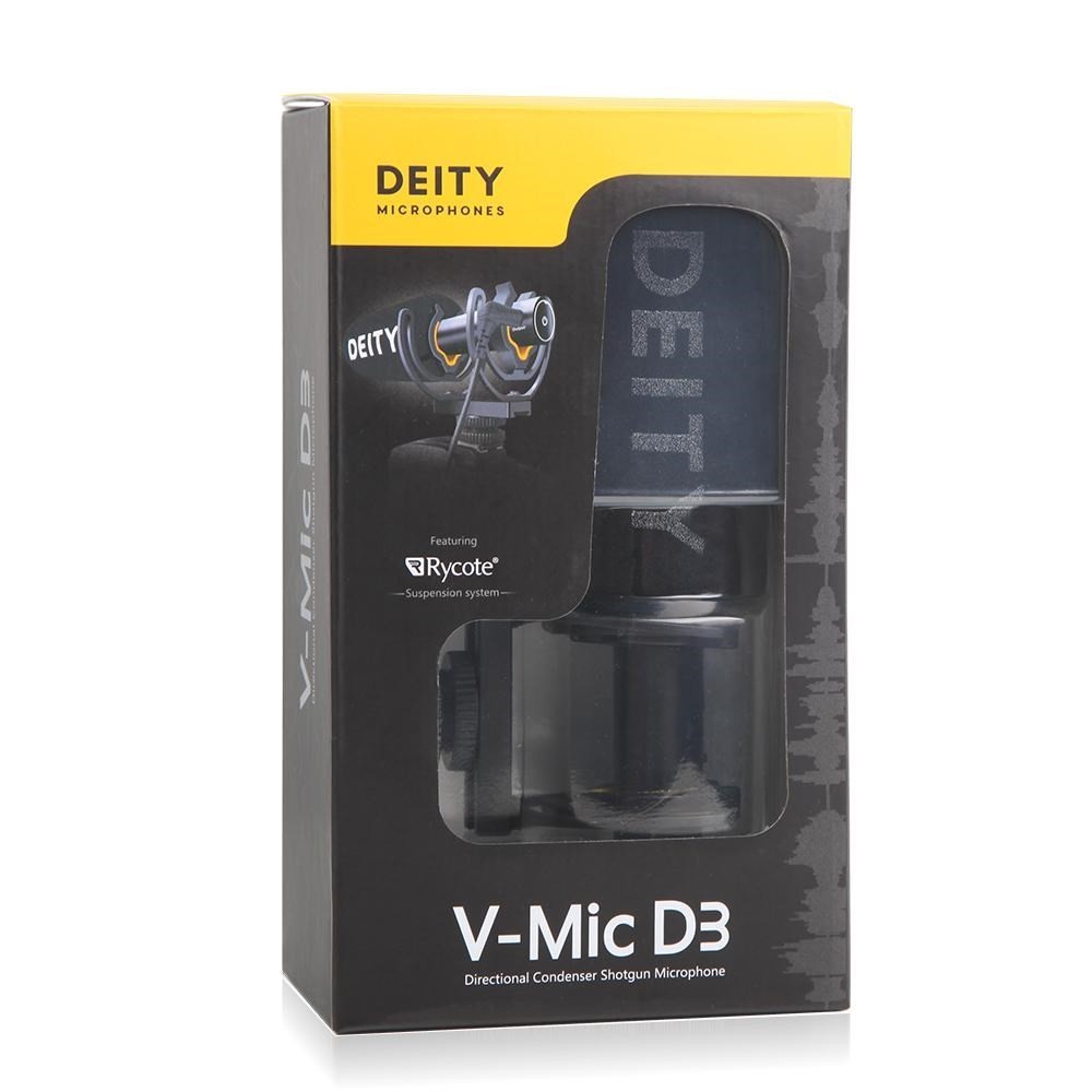 V-Mic D3 Shotgun Microphone Deity Microphones - 
Super-cardioid polar pattern
Durable rugged metal construction design
Super lig