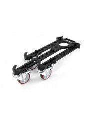 Tripod Dolly Slidekamera - Tripod  Dolly
Telescopic  aluminium construction
Design for a heavy weight tripod
Made in  EU by  Sli