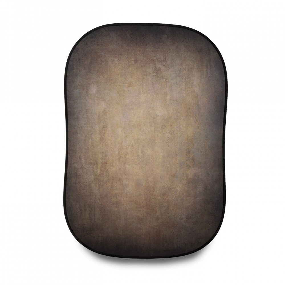 Vintage Collapsible 1.5 x 2.1m Walnut/Pewter Lastolite by Manfrotto - 
Distinctive vintage style look
Double sided
Set up anywhe