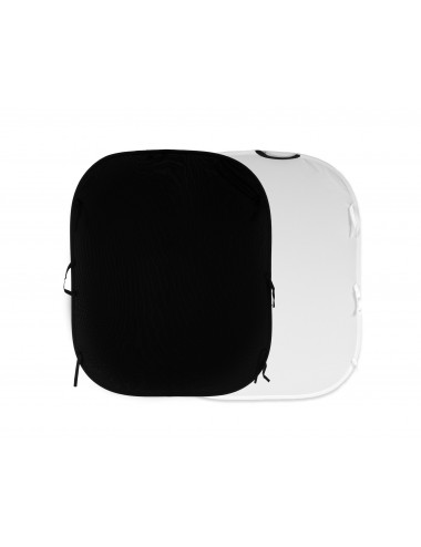 Einfarbig, zusammenklappbar, wendbar, 1,8 x 2,1 m, Schwarz/Weiß Lastolite by Manfrotto - Beidseitig Tragbar und schnell aufgebau