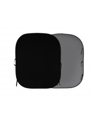 Einfaches Faltstativ 1,8 x 2,15m Schwarz/Mittelgrau Lastolite von Manfrotto - 
Doppelseitig
Tragbar und schnell