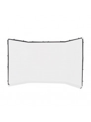 Panoramic Background Cover 4m White (frame not included) Lastolite by Manfrotto - 
Great for groups
Stretches to remove creases
