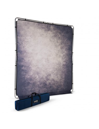 EzyFrame Vintage-Hintergrund 2 x 2,3 m Rauch Lastolite by Manfrotto - Schnellmontage Aluminiumrahmen Clip-On Tobacco Cover Starr