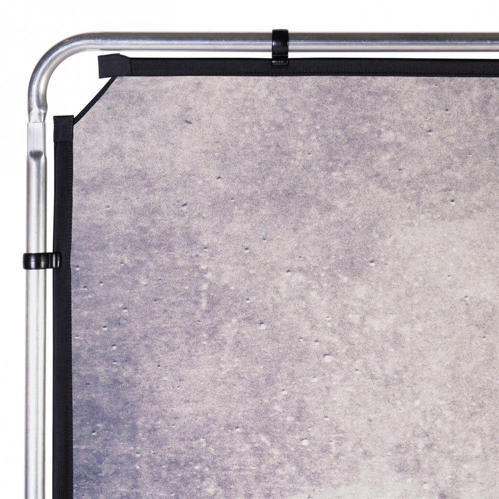 EzyFrame Vintage-Hintergrund 2 x 2,3 m Rauch Lastolite by Manfrotto - Schnellmontage Aluminiumrahmen Clip-On Tobacco Cover Starr