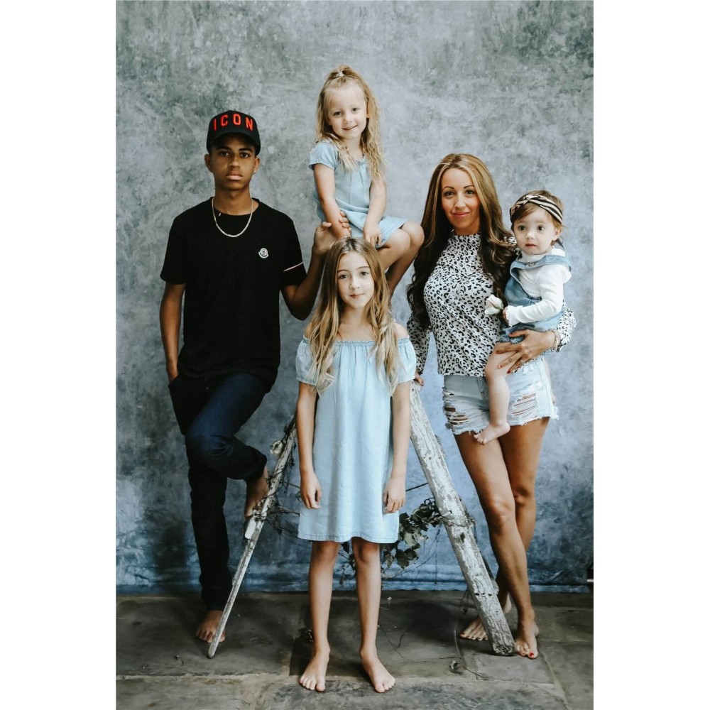 EzyFrame Vintage Hintergrund 2x2,3m Beton Lastolite by Manfrotto - Schnellmontage-Aluminiumrahmen Betonabdeckung aufclipsen Star