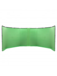 Panoramic Background Connection Kit 2.3m Chroma Key Green Lastolite by Manfrotto - 
Hinge brackets attach two Panoramic Backgrou