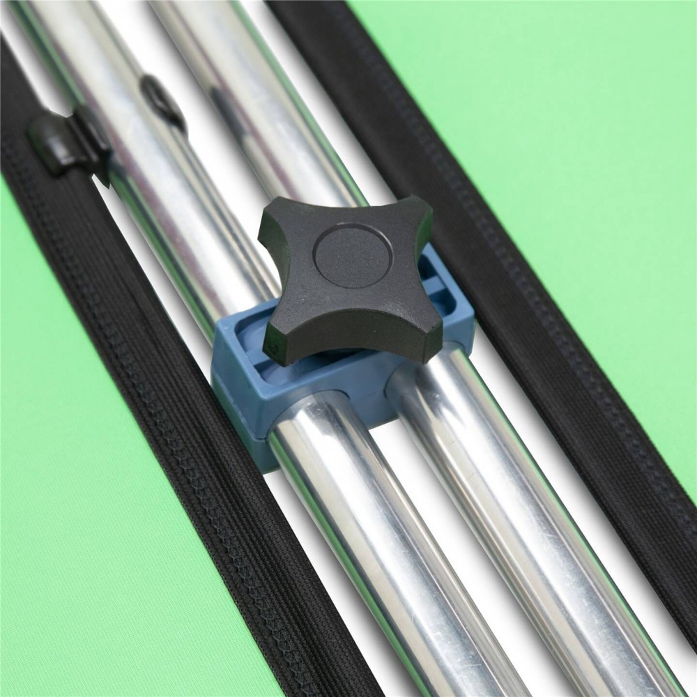 Panorama-Hintergrundverbindungskit 2,3 m Chroma Key Grün Lastolite by Manfrotto - Scharnierhalterungen befestigen zwei Panorama-