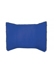 Panoramic Background Cover 4m Chroma Key Blue Lastolite by Manfrotto - 
Ideal for live stream and post-production keying
Stretch