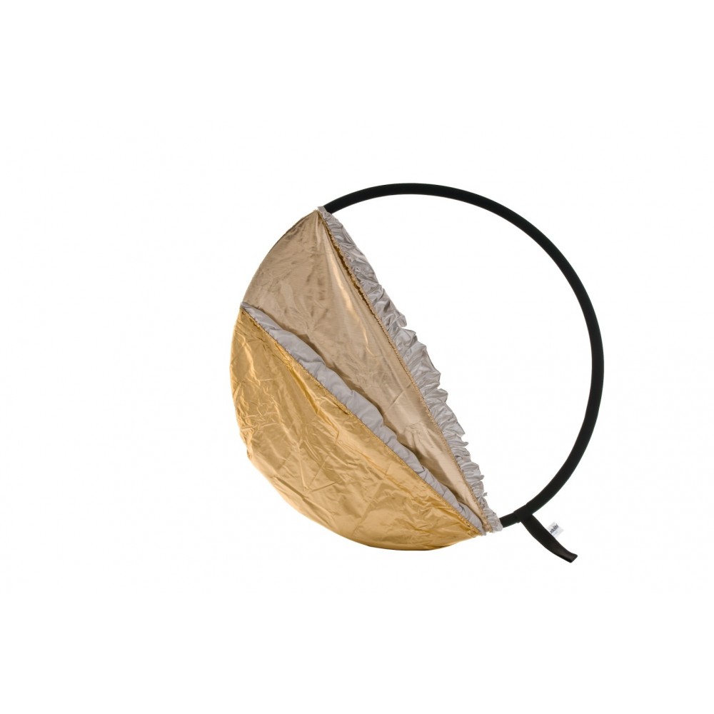 Blenda 5w1 75cm Dyf+Gold/Weiß+Sonnenfeuer/Silber Lastolite by Manfrotto - Zusammenklappbar und reversibel Bis zu fünf Oberfläche