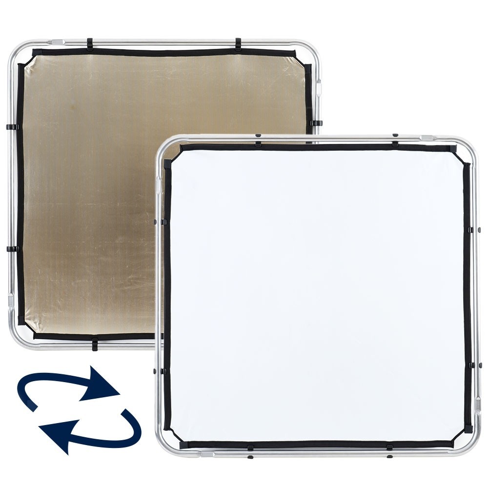 Skylite Rapid Cover Small 1.1 x 1.1m Sunfire/White Lastolite by Manfrotto - Für den Location-Fotografen Kompatibel mit rapid rac