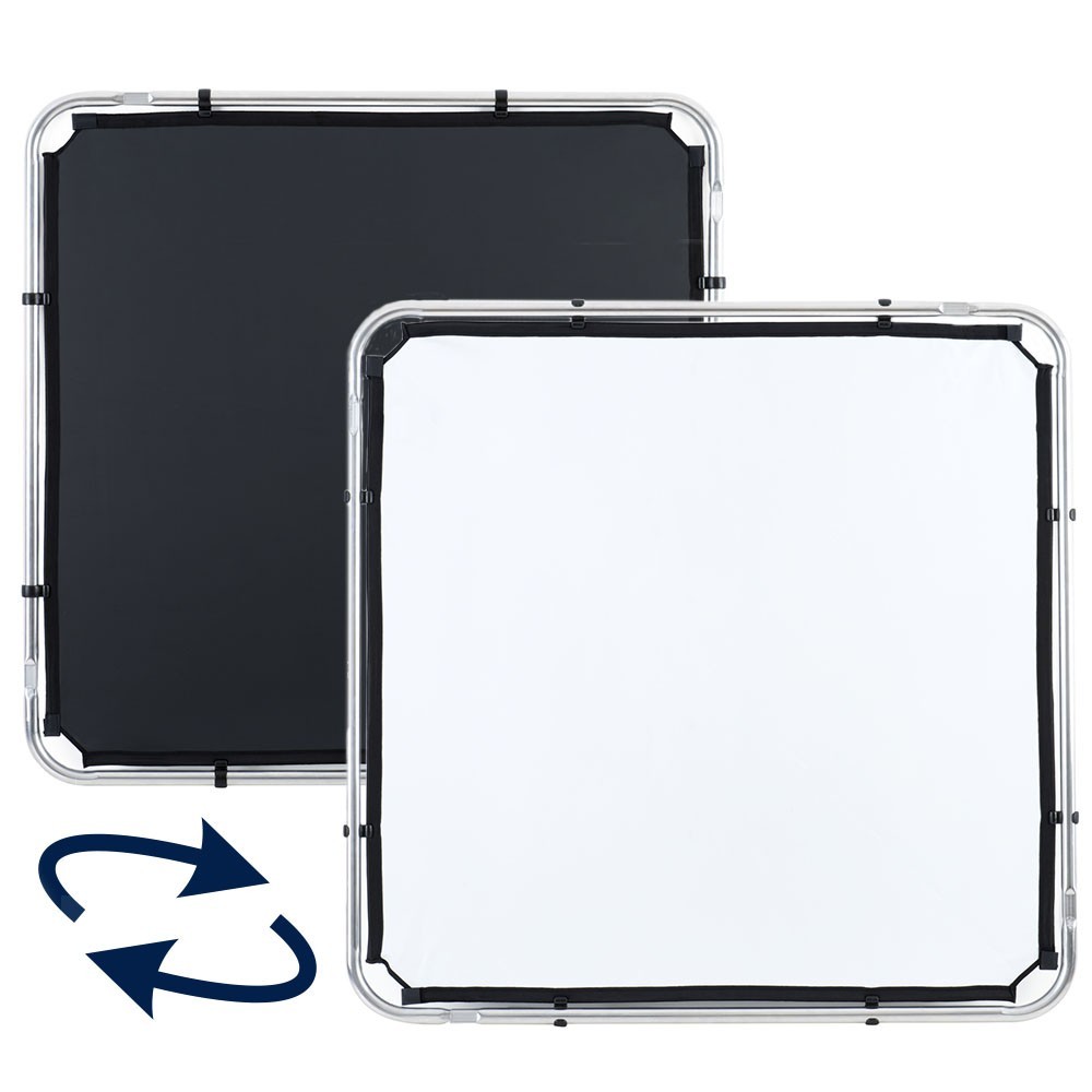 Skylite Rapid Cover Small 1,1 x 1,1 m schwarz-weiß Lastolite by Manfrotto - Für den Location-Fotografen Kompatibel mit Rapid