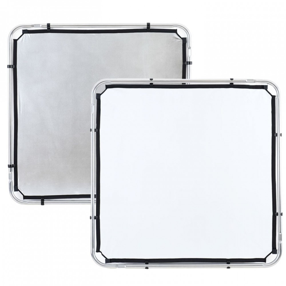 Skylite Rapid Cover Small 1,1 x 1,1 m silber und weiß Lastolite by Manfrotto - Für den Location-Fotografen Kompatibel mit Rapid