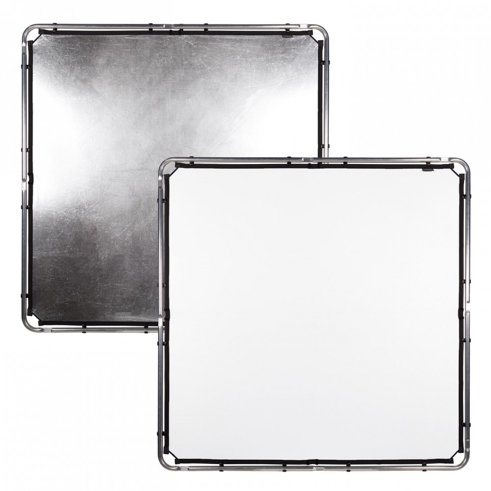 Skylite Midi fabric 1.5 x 1.5m Silver/White Lastolite by Manfrotto - For location photographers Compatible with high-speed