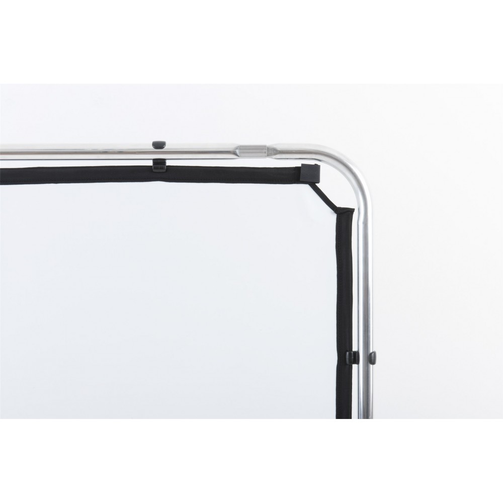 Skylite Midi Gewebe 1,5 x 1,5m Silber/Weiß Lastolite von Manfrotto - Für Location-Fotografen Kompatibel mit