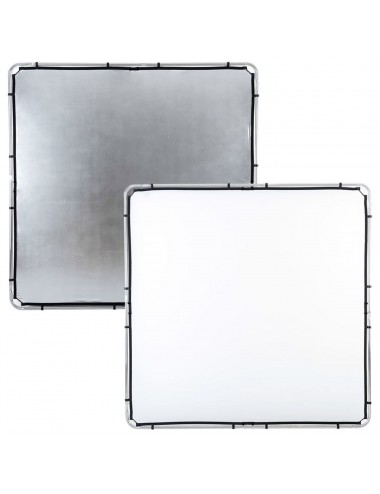 Skylite Rapid Cover large 2 x 2m silver/white Lastolite by Manfrotto - For the location photographer Compatible with Rapid