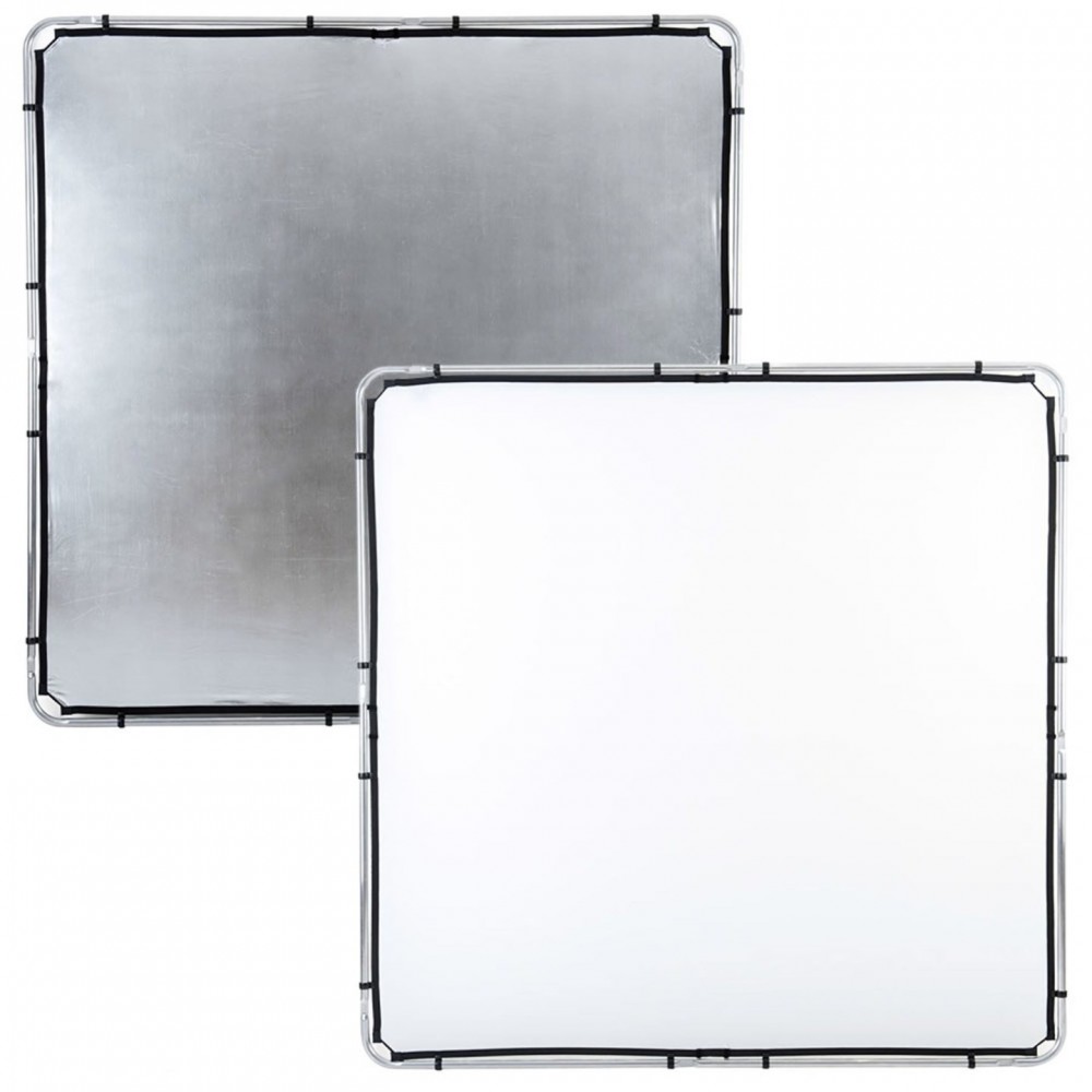 Skylite Rapid Cover groß 2 x 2m silber/weiß Lastolite von Manfrotto - Für den Location-Fotografen Kompatibel mit Rapid-Gestellen