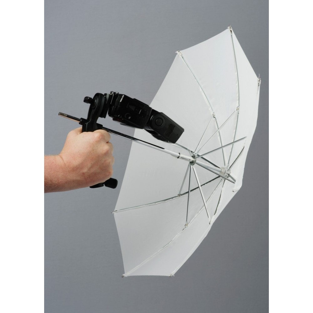 Brolly Grip Kit + Handle & Umbrella 50cm Translucent Lastolite by Manfrotto - 
White translucent shot through
Translucent shot t