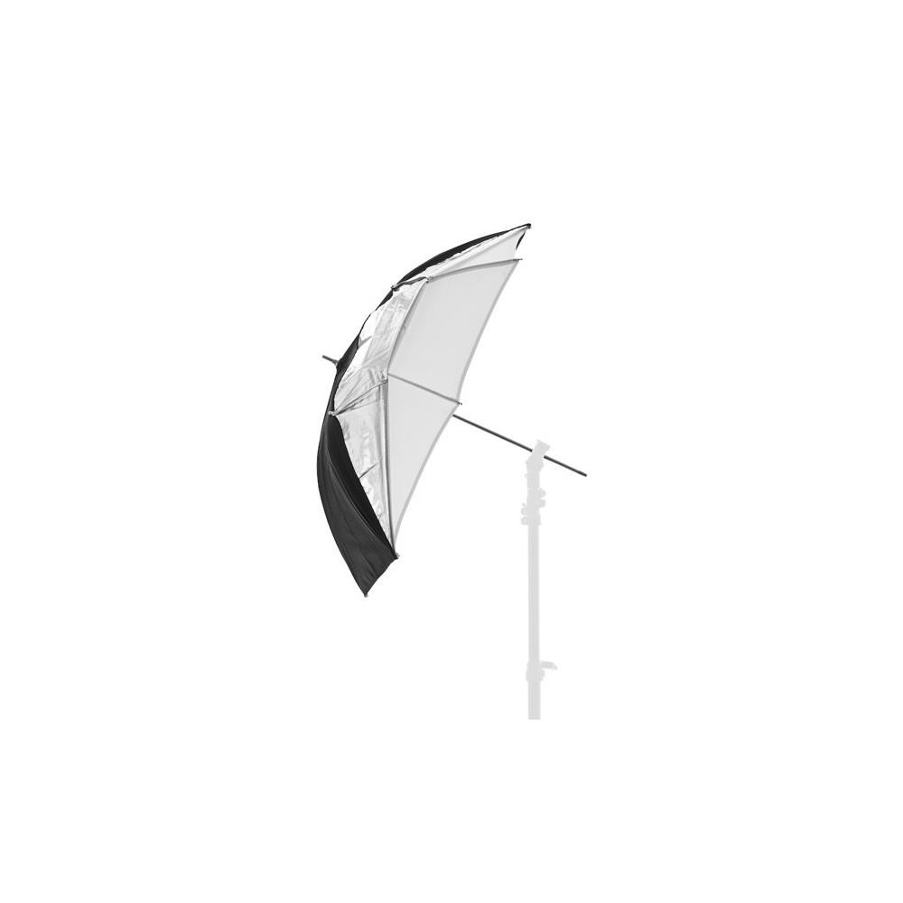 Parasolka Dual 72cm Black/Silver/White Lastolite by Manfrotto - Weiß durchscheinend durchgeschossen Durchscheinend durchgeschoss