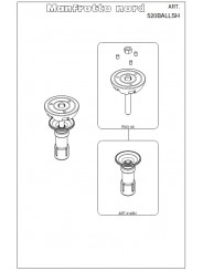 75mm Halbkugel kurz Manfrotto - 75mm Halbkugel mit kurzem Handgriff für 529B Hi Hat 4