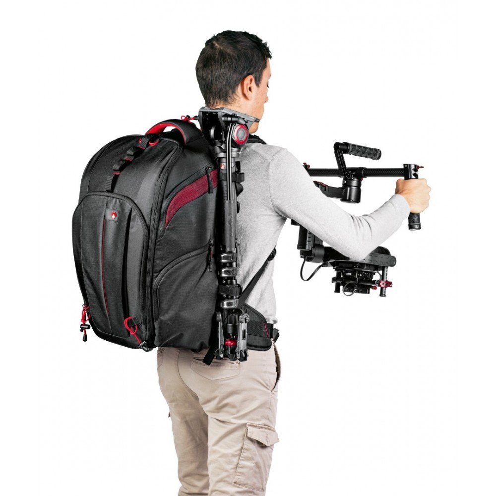 Pro Light Cinematic Balance Backpack Manfrotto - 
Holds DSLR or mirrorless with DJI Ronin M/MX in a carry-on size
Holds all gimb