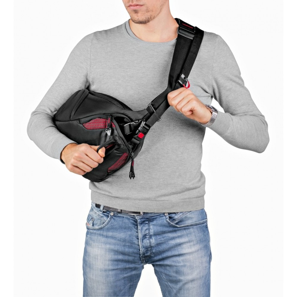 Pro Light FastTrack-8 sling bag Manfrotto - 
2-in-1 sling bag plus camera sling strap
Perfect for premium CSC like Sony A7 or A9