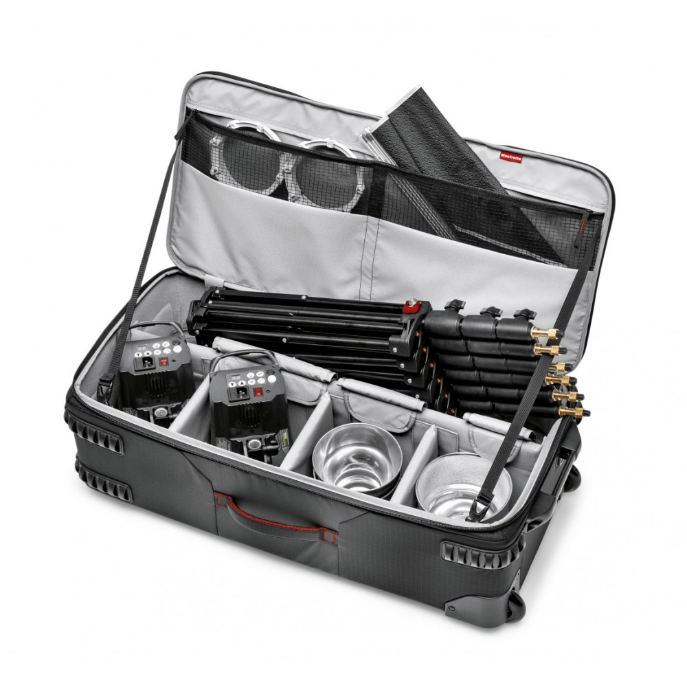 Pro Light rolling organizer LW-88W V2 for lighting equipment Manfrotto - 
Roller bag for lighting equipment
Includes Shock-absor