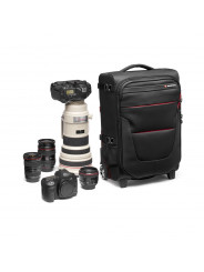 Pro Light Reloader Air-55 carry-on camera roller bag Manfrotto - 
Fits a Pro DSLR with 400/2.8 plus 3 lenses
Outer made from Pro