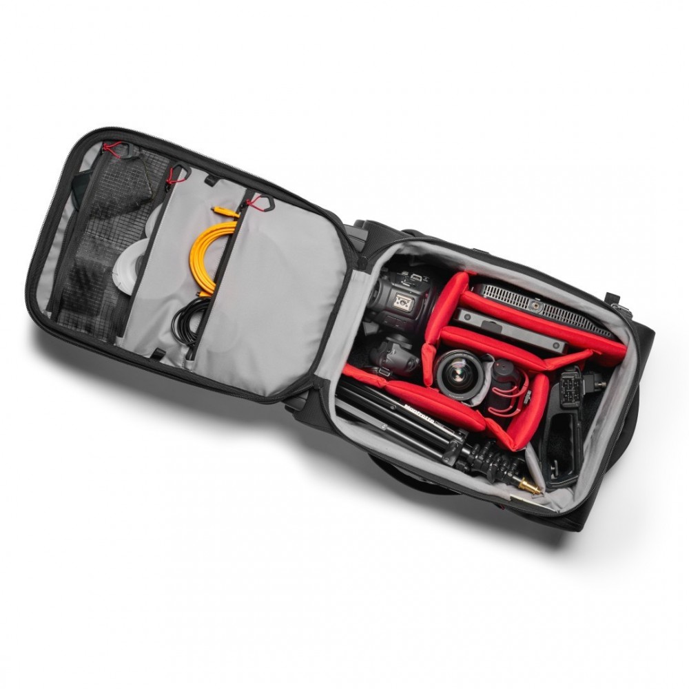 Pro Light Reloader Air-55 Handgepäck-Kamera-Rolltasche Manfrotto - Passend für eine Profi-DSLR mit 400/2,8 plus 3 Objektive Auße