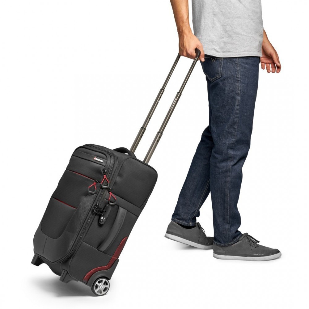 Pro Light Reloader Air-55 Handgepäck-Kamera-Rolltasche Manfrotto - Passend für eine Profi-DSLR mit 400/2,8 plus 3 Objektive Auße