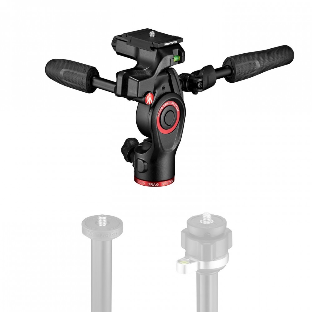 Befree 3-Way Live Tripod Head Manfrotto - 
High-performance photo/video head in an ultracompact size
Sturdy aluminium structure 