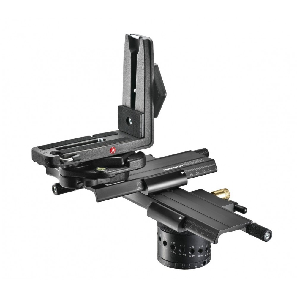 VIRTUAL REALITY & PAN PRO HEAD Manfrotto - 
Sliding plates for nodal point positions
Elbow bracket for vertical or horizontal or