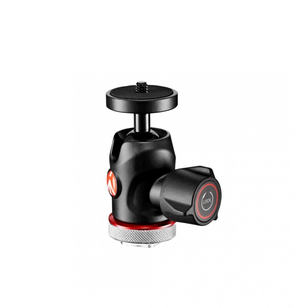 492 Centre Ball Head with Cold shoe mount Manfrotto - 
Tough and durable aluminium body
Standard cold shoe in aluminium for easy