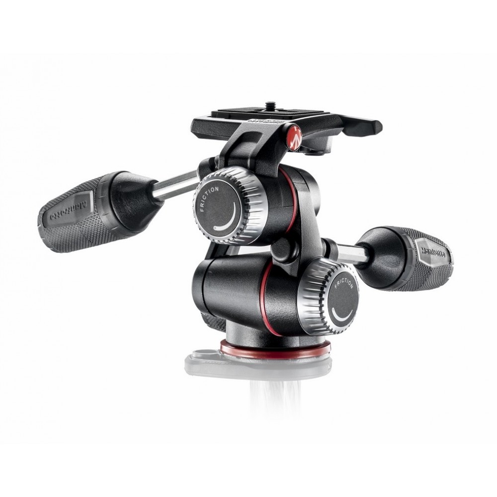 X-PRO 3-Way tripod head with retractable levers Manfrotto - 
Retractable levers for compactness and easy carrying
Friction contr