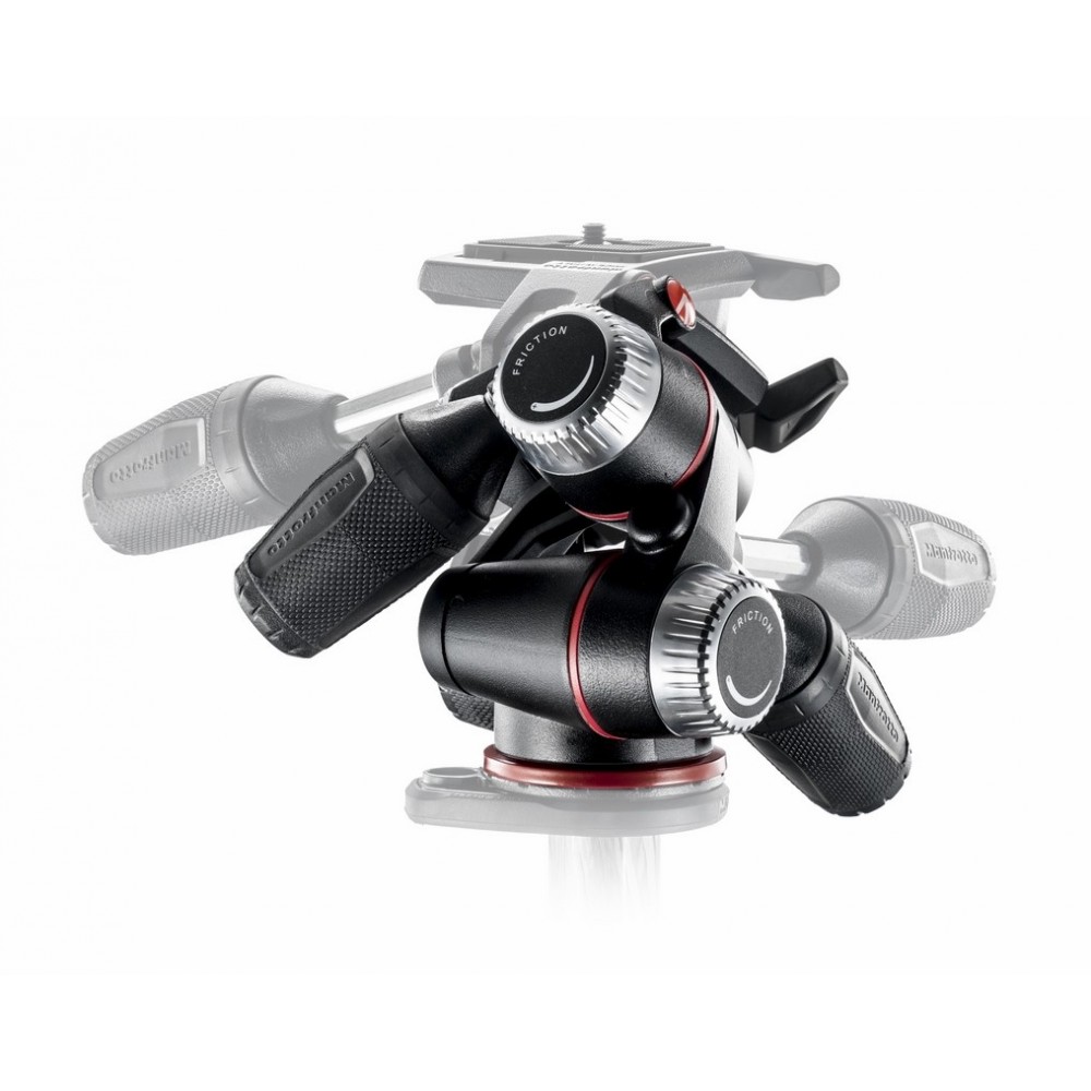 X-PRO 3-Way tripod head with retractable levers Manfrotto - 
Retractable levers for compactness and easy carrying
Friction contr