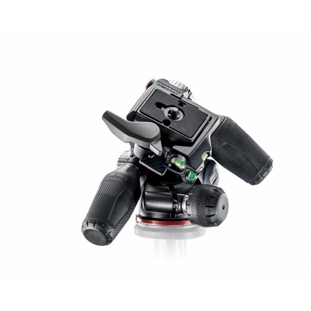 X-PRO 3-Way tripod head with retractable levers Manfrotto - 
Retractable levers for compactness and easy carrying
Friction contr